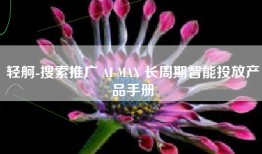 轻舸-搜索推广 AI MAX 长周期智能投放产品手册