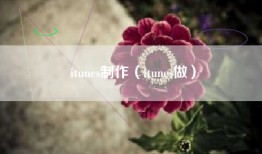 itunes制作（itunes做）