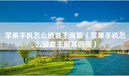 苹果手机怎么设置主屏幕（苹果手机怎么设置主屏幕圆圈）