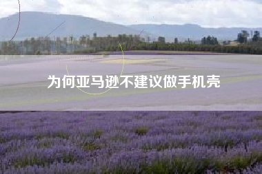 为何亚马逊不建议做手机壳