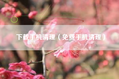 下载手机清理（免费手机清理）