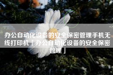 办公自动化设备的安全保密管理手机无线打印机「办公自动化设备的安全保密管理」